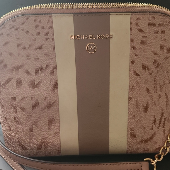 Michael Kors Womens Cross Body in Pink and Cream - Picture 1 of 1